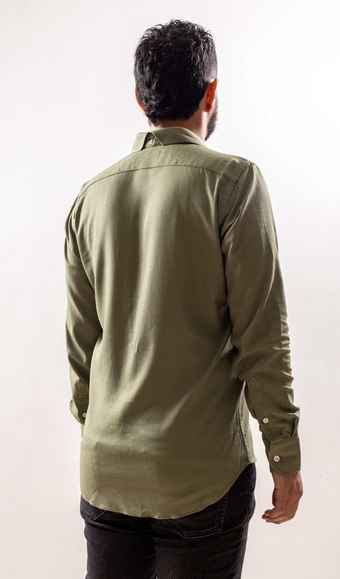 Camisa lino verde