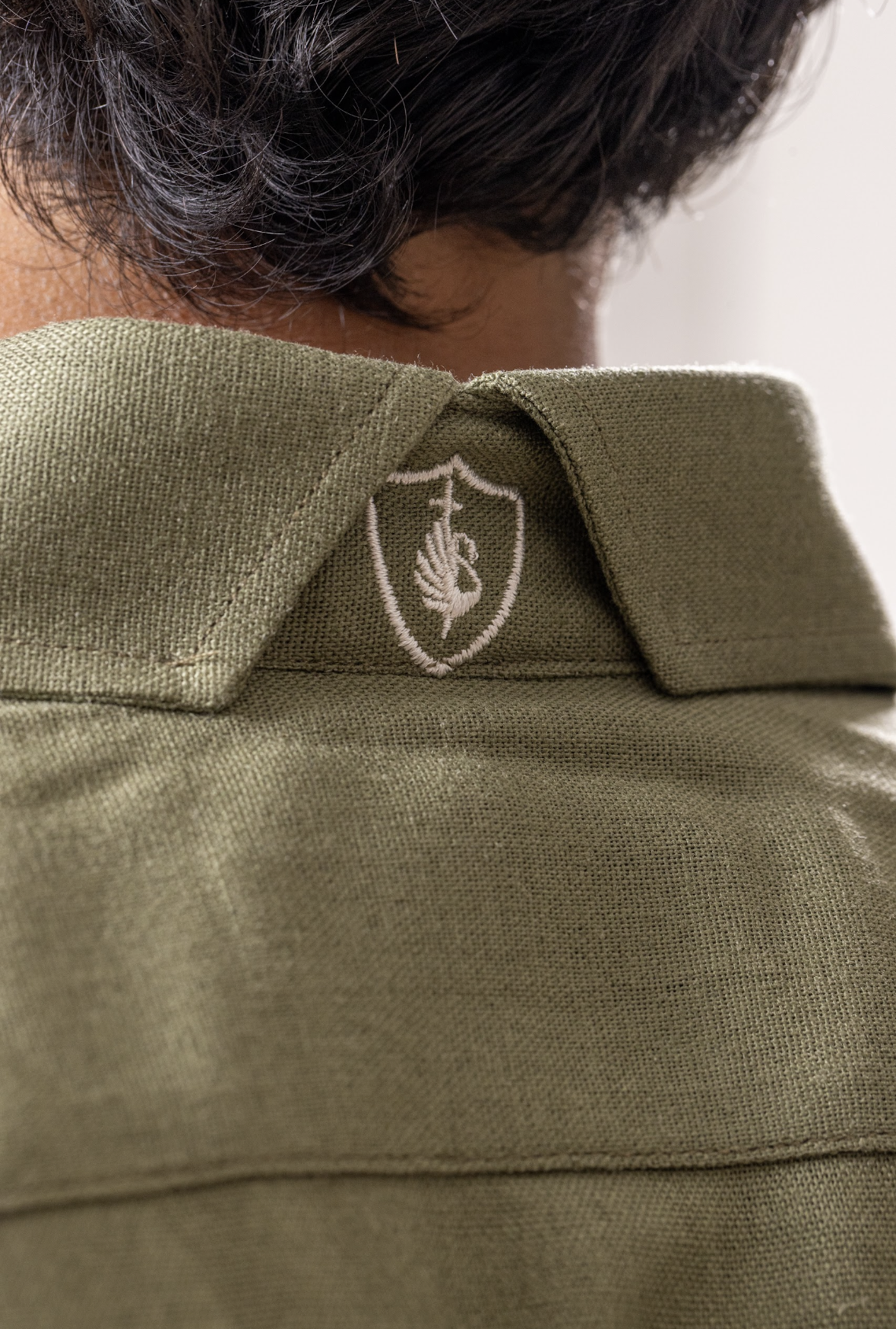 Camisa lino verde